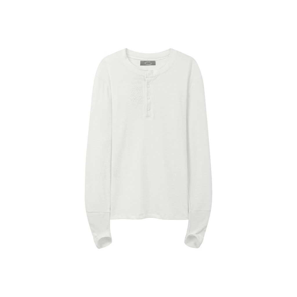 Bad Choices Henley Rawneck Long Sleeve Tee